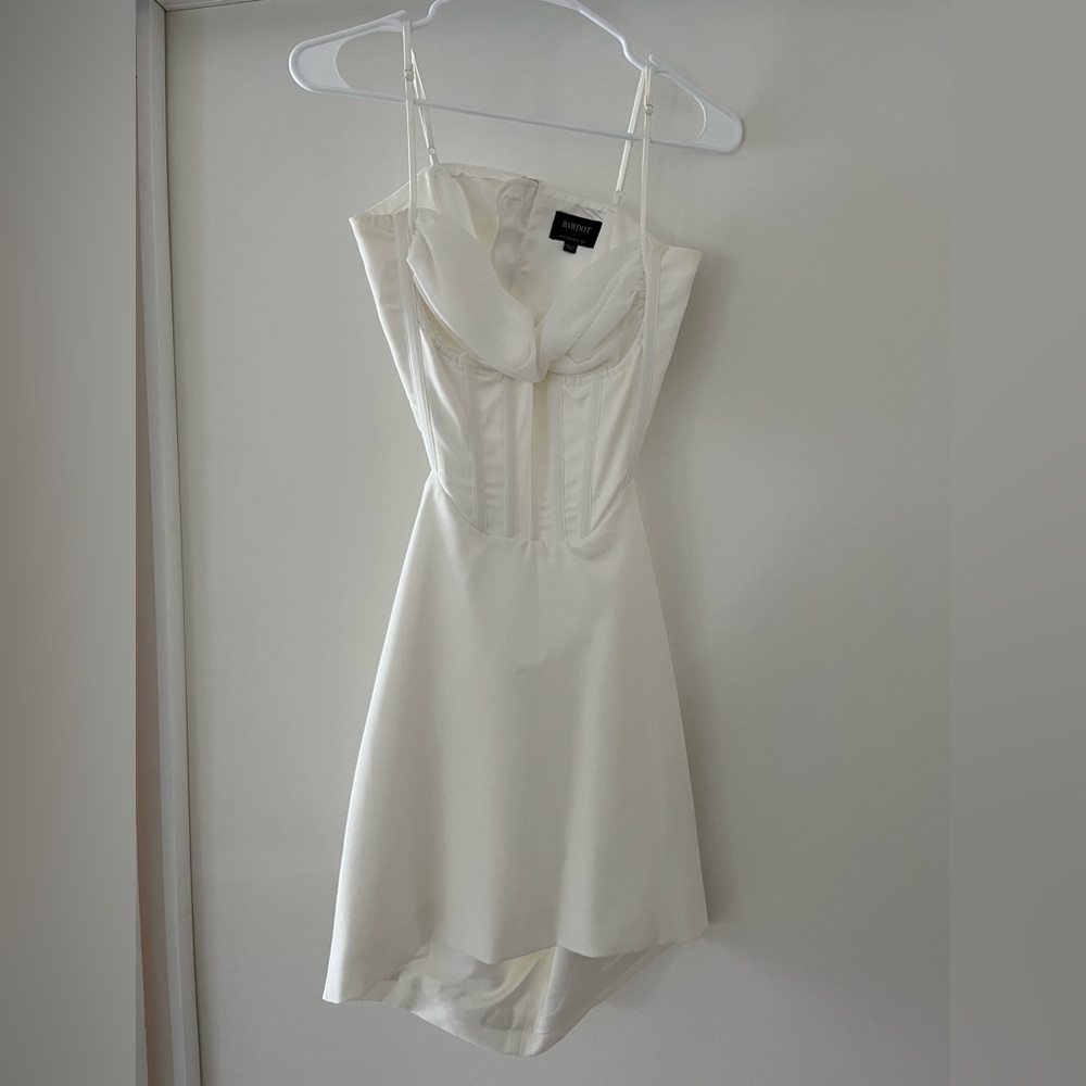 Bardot Strapless Cream Dress